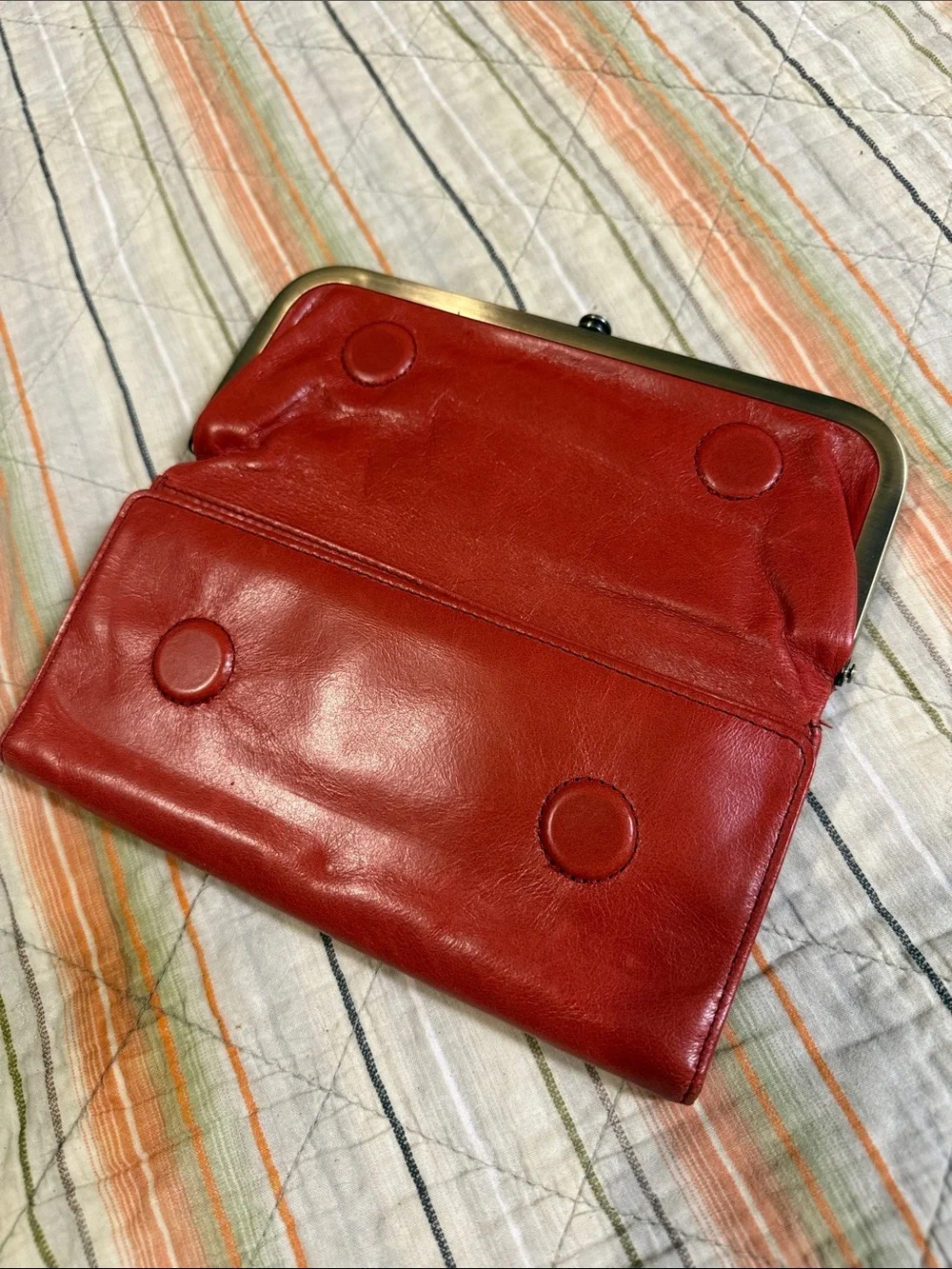 Hobo International wallet rust/red